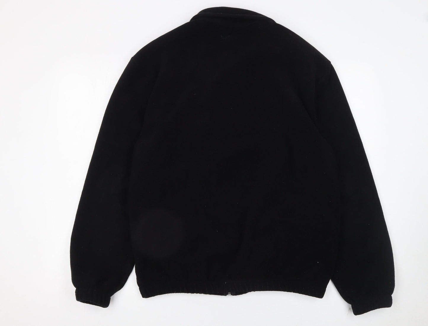 Burton Menswear London Men’s Black Fleece Zip Jacket M Regular Fit