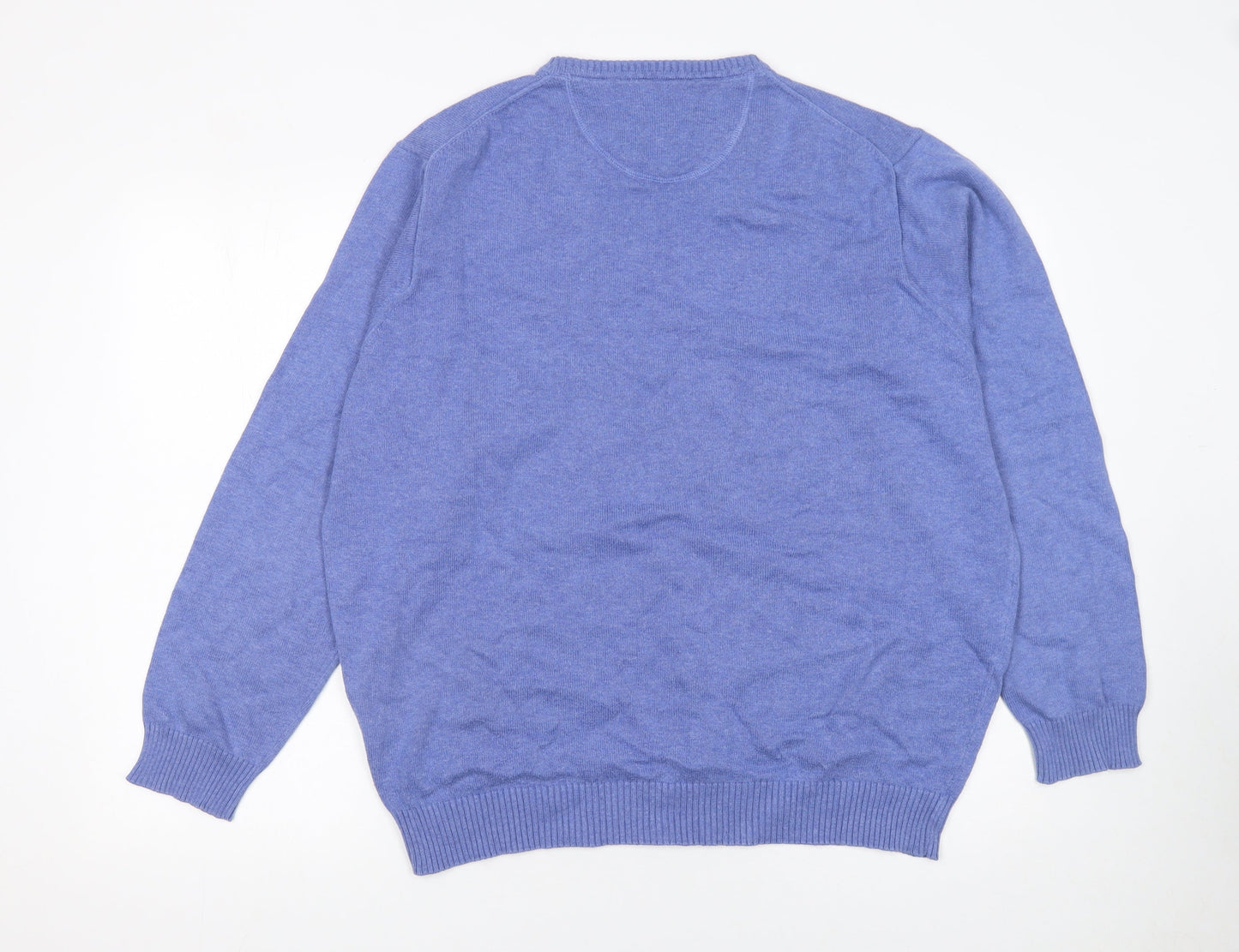 Wolsey Men's Blue Cotton Crew Neck Jumper XL Pullover Knit