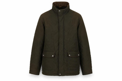 James Pringle Men's Brown Quilted Mid-Length Jacket M