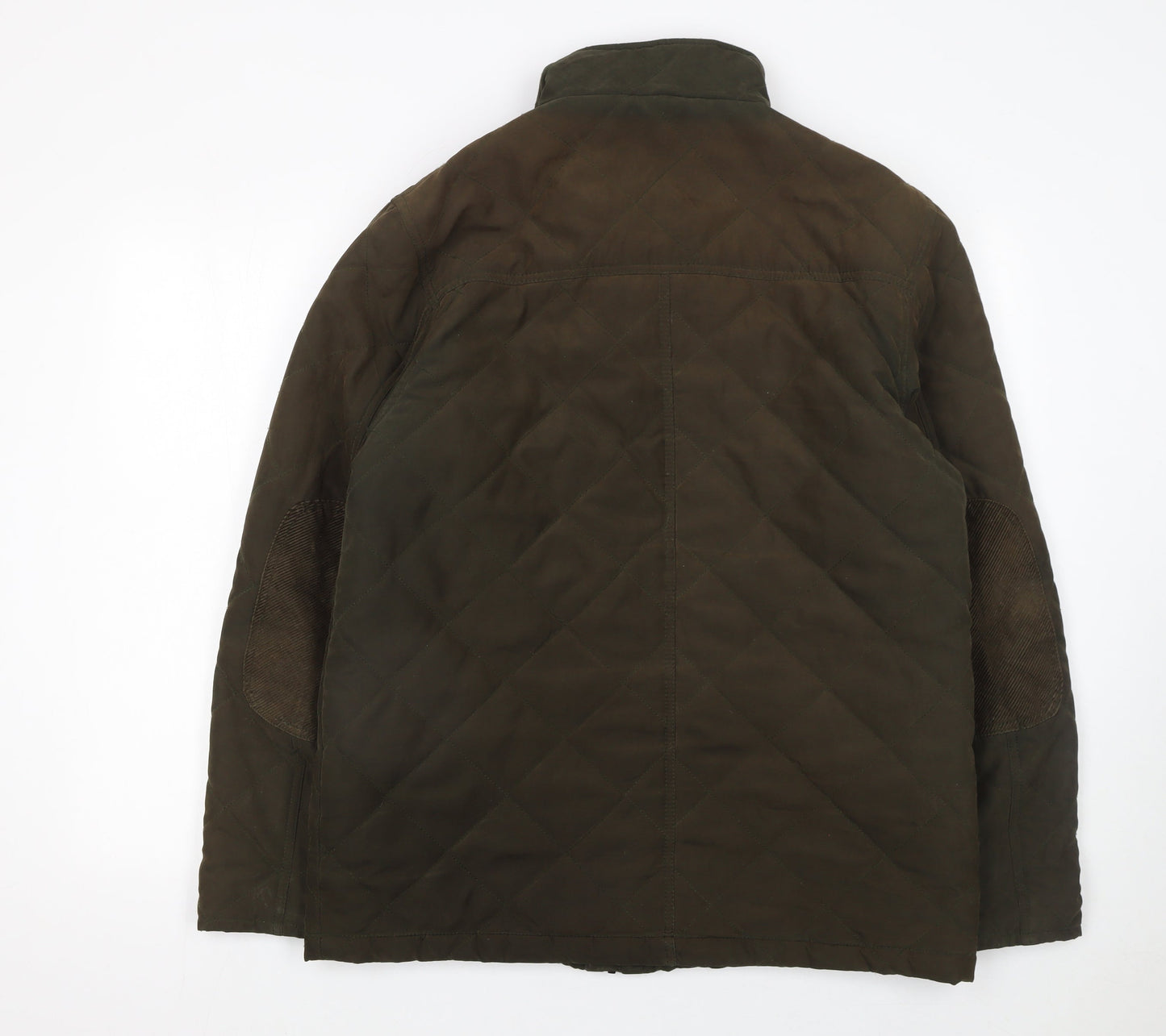 James Pringle Men's Brown Quilted Mid-Length Jacket M