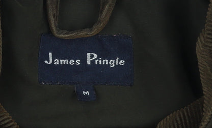 James Pringle Men's Brown Quilted Mid-Length Jacket M