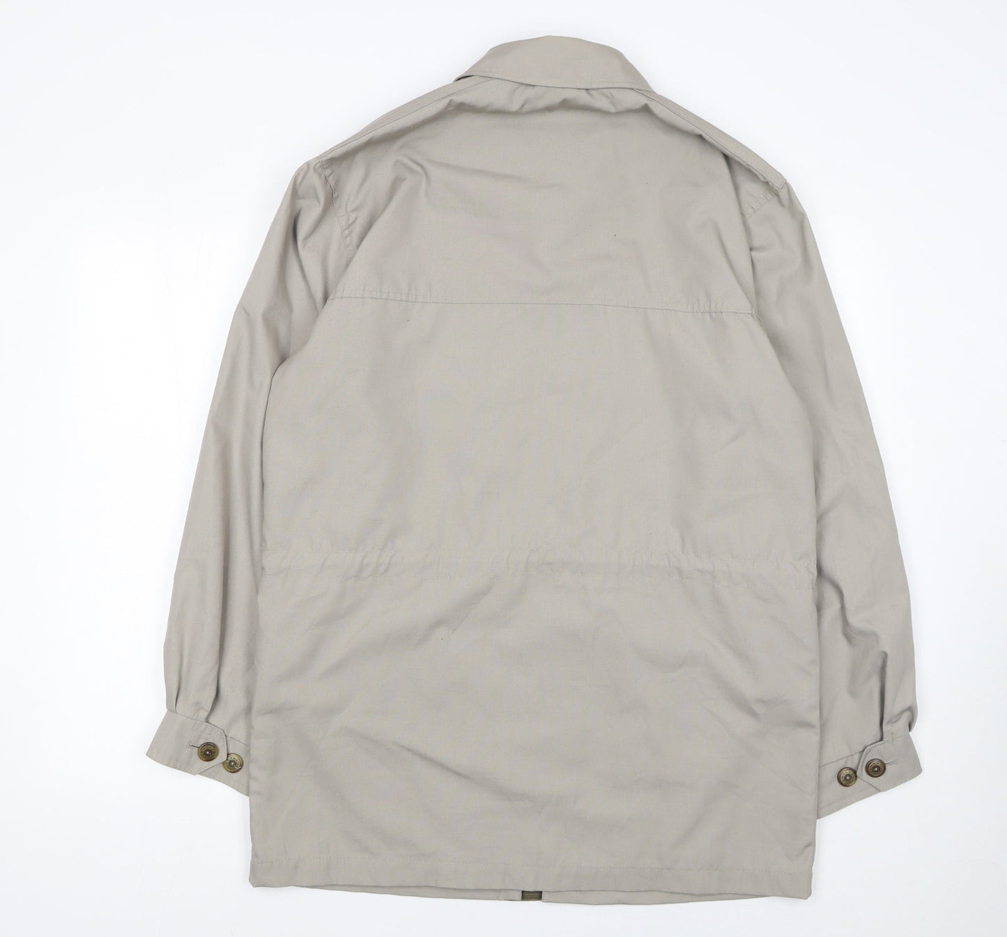 Greenwoods Men's Beige Field Jacket Size S Cotton Blend Casual Outdoor Coat