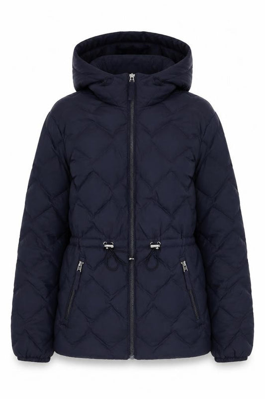 Marks and Spencer Women's Blue Size 8 Hooded Puffer Jacket