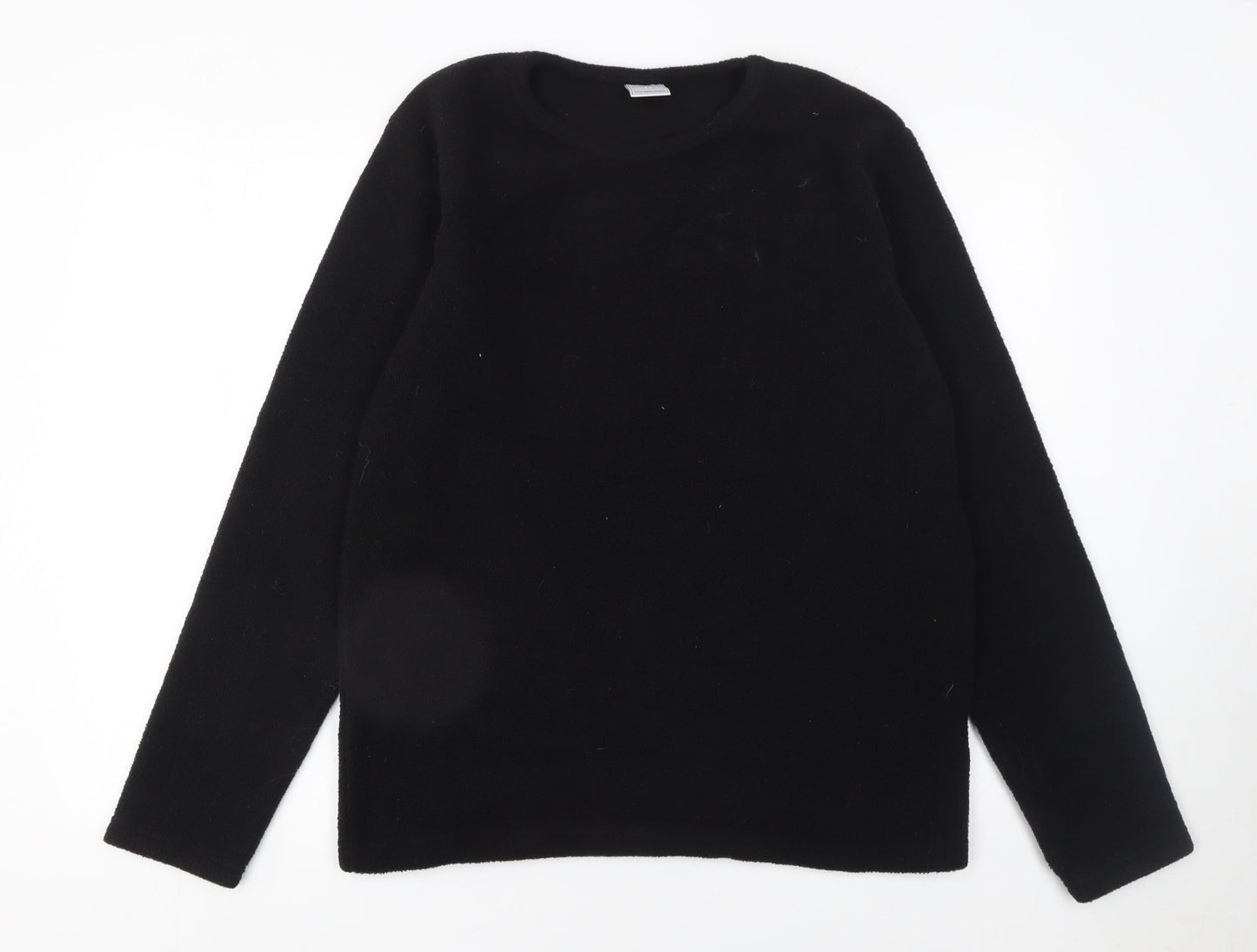 Kruxader Men's Black Fleece Pullover Sweatshirt Size S