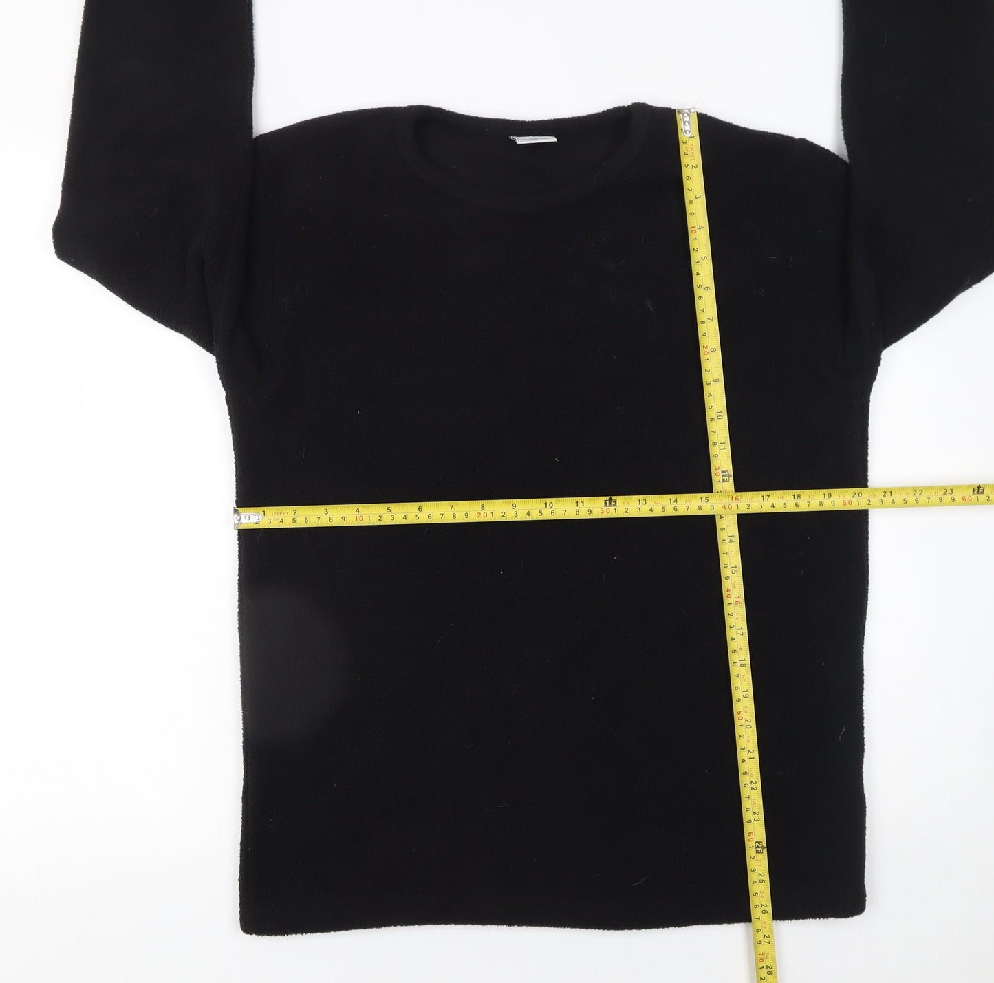 Kruxader Men's Black Fleece Pullover Sweatshirt Size S