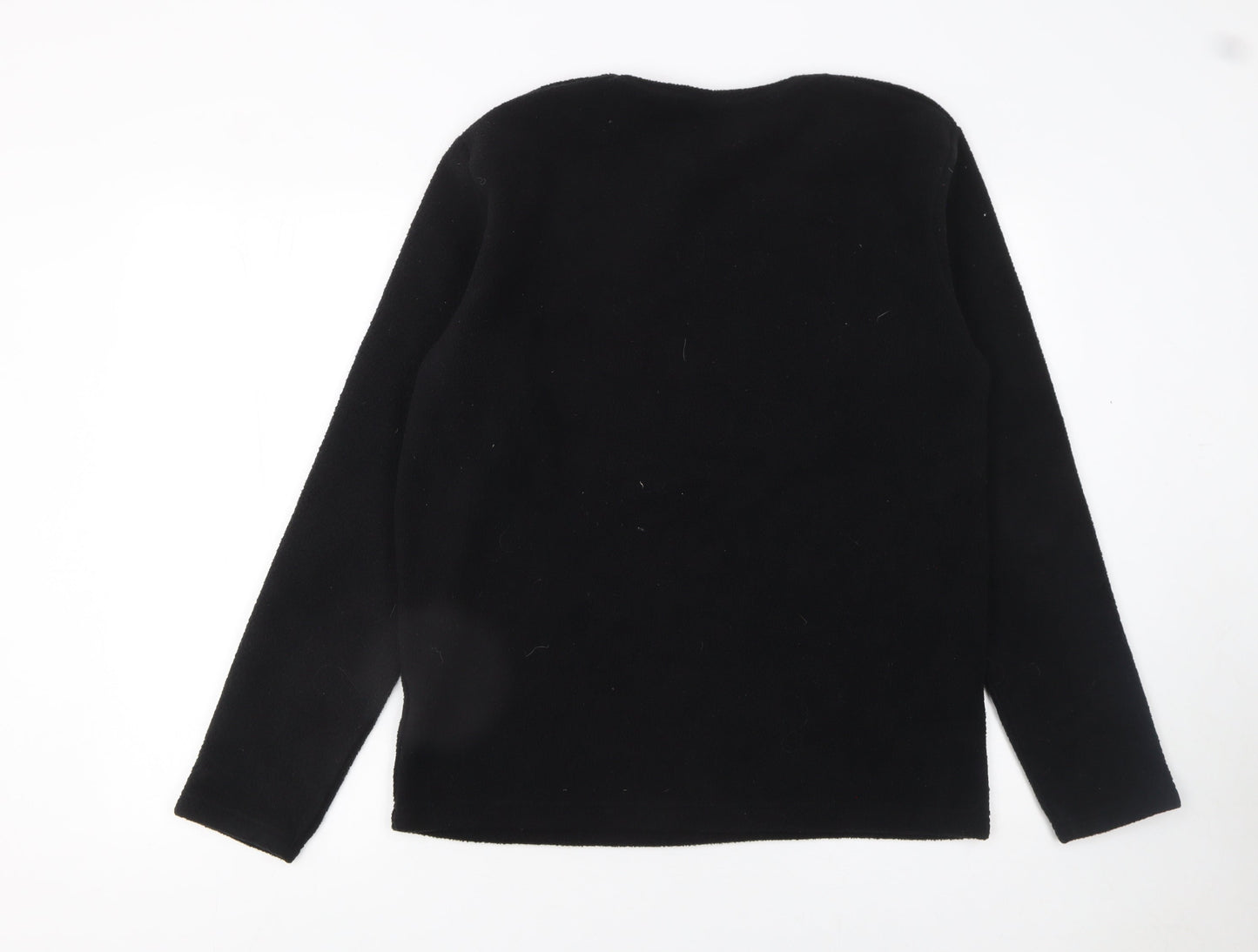 Kruxader Men's Black Fleece Pullover Sweatshirt Size S
