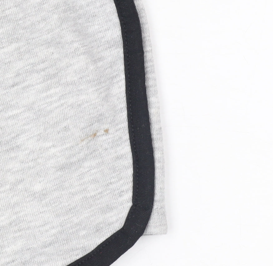 915 Girls Grey Sweat Shorts Age 9 134cm Cotton Blend Drawstring Trim