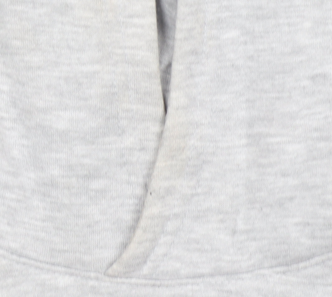 Mckenzie Girls Grey Pullover Hoodie 12-13 Years Logo Fleece Sweatshirt