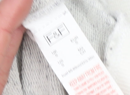 F&F Women’s Grey & White Pullover Sweatshirt Size 10 Cotton Blend