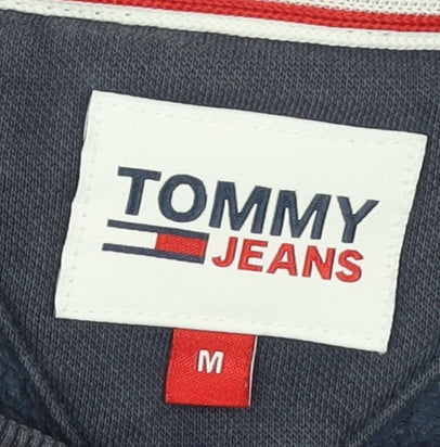 Tommy Jeans Men's Blue Crew Neck Sweatshirt Size M Classic Logo