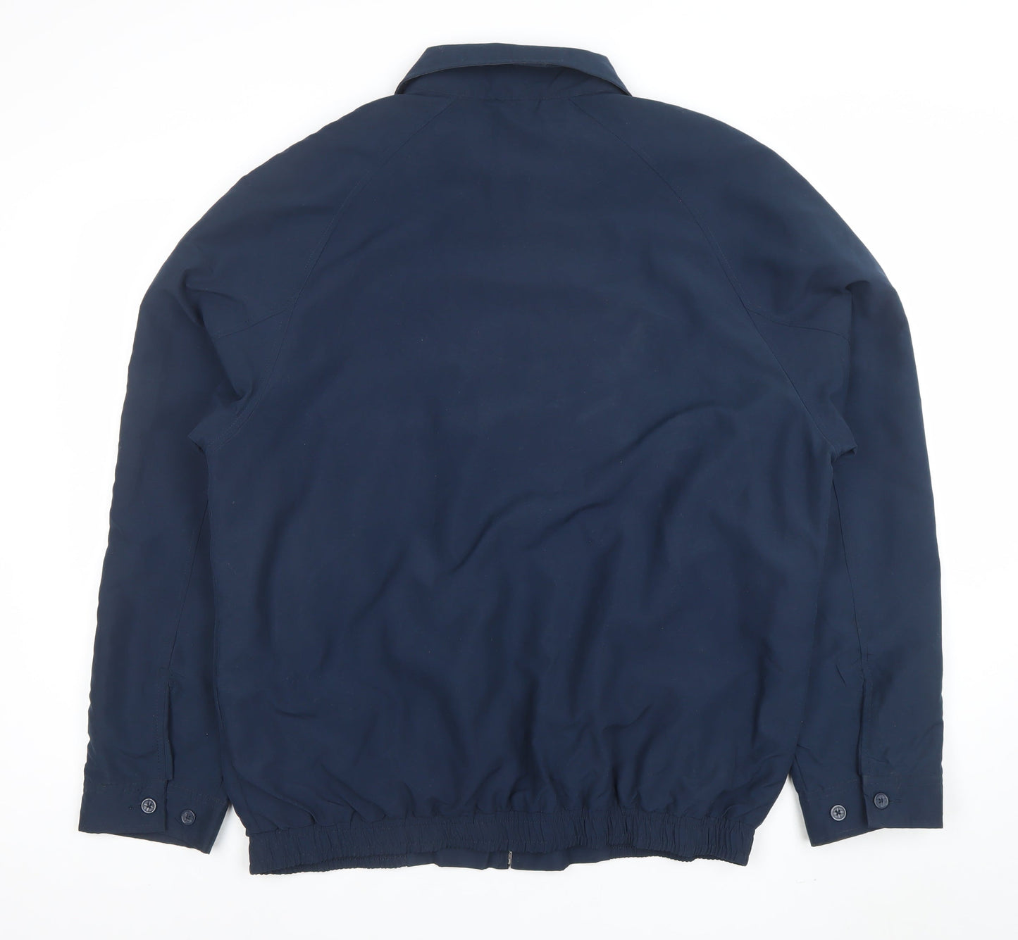 Kangol Men’s Blue L Bomber Jacket Full Zip Polyester Casual