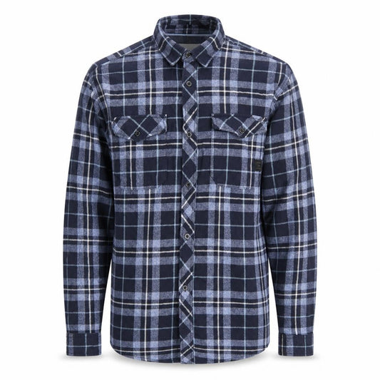 Jack & Jones Men's Blue Check Long Sleeve Flannel Shirt Size M