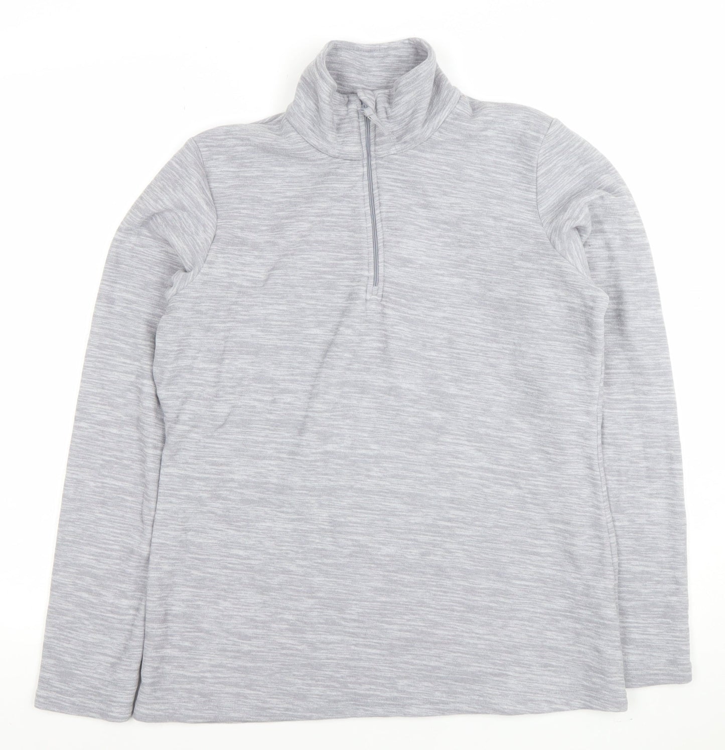Mountain Warehouse Women Grey 1/2 Zip Fleece Pullover UK 14