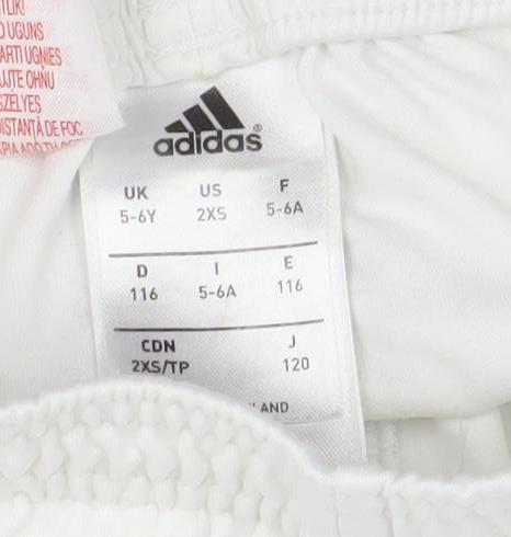 Adidas Boys White Athletic Football Shorts 2XS Bayern Munich Sportswear