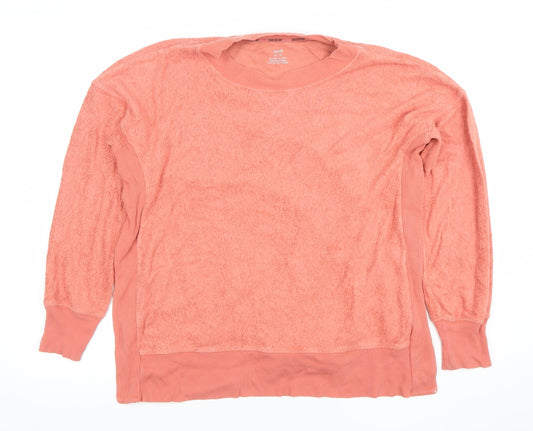 Aerie Women’s Pink Pullover Sweatshirt XS Relaxed Fit Cotton Blend