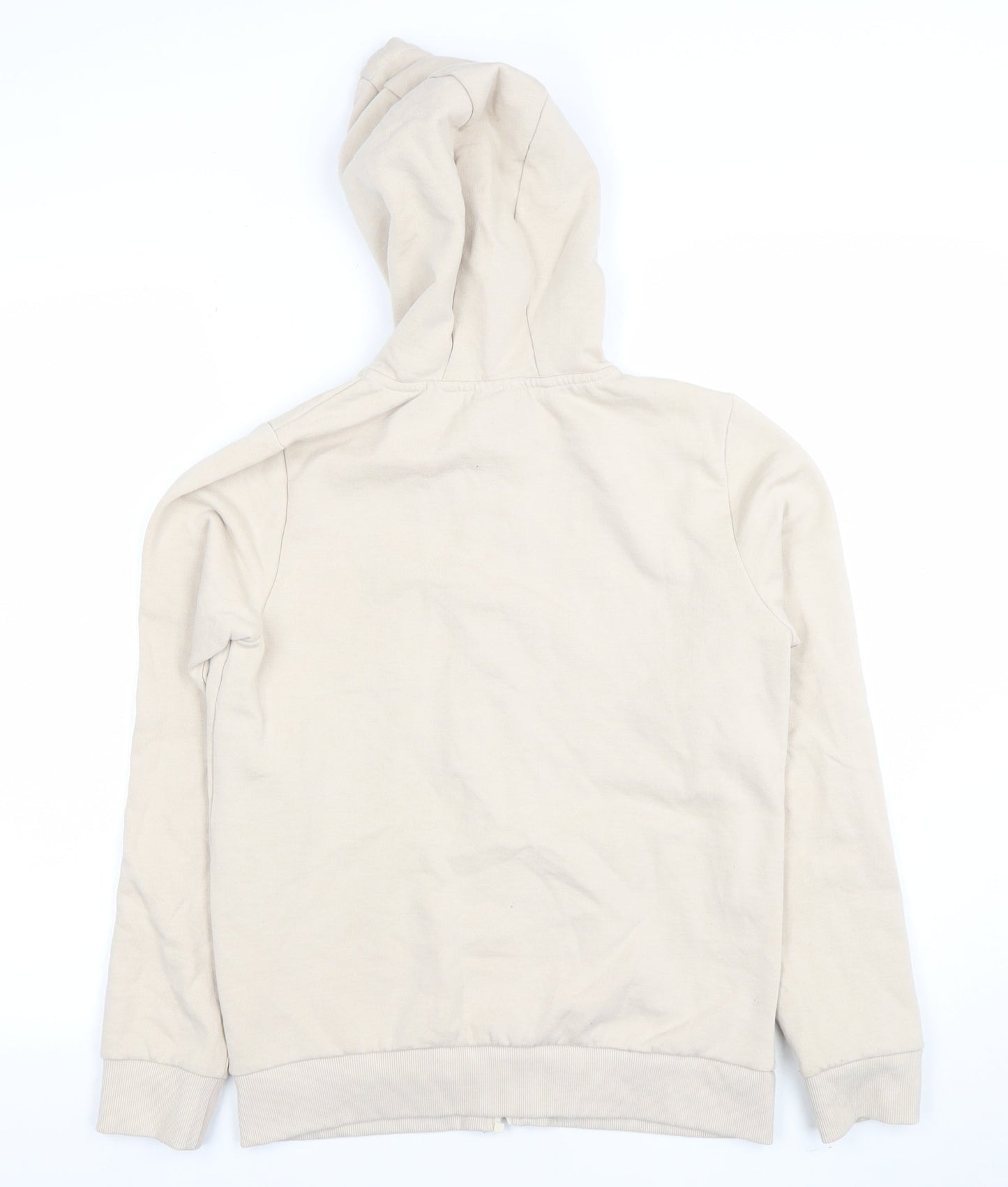 Umbro Womens Beige Small Full Zip Hoodie Cotton Blend