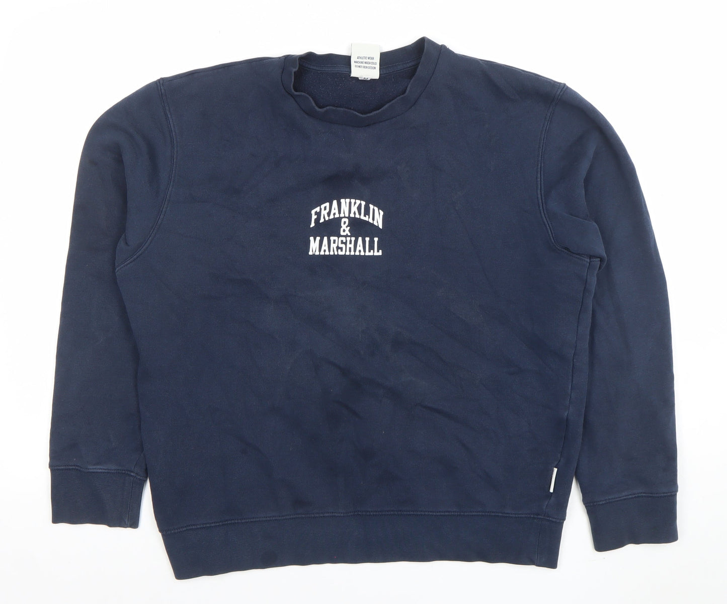 Franklin & Marshall Womens Navy Blue Pullover Sweatshirt M