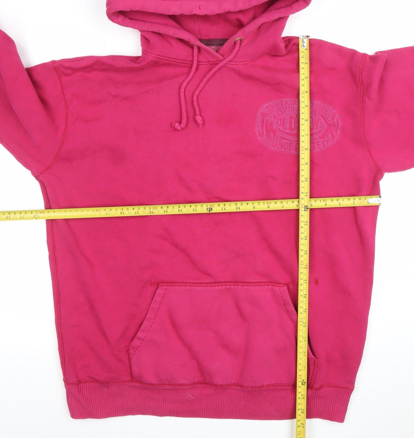 Jack Wills Women's Pink Pullover Hoodie Size 8 Cotton Blend
