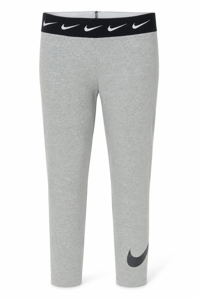 Nike Womens Grey Slim Fit Jersey Leggings Size M