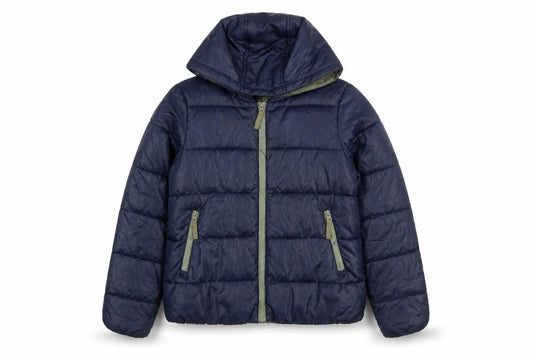 Vero Moda Jeans Women's Blue Hooded Puffer Jacket Size S