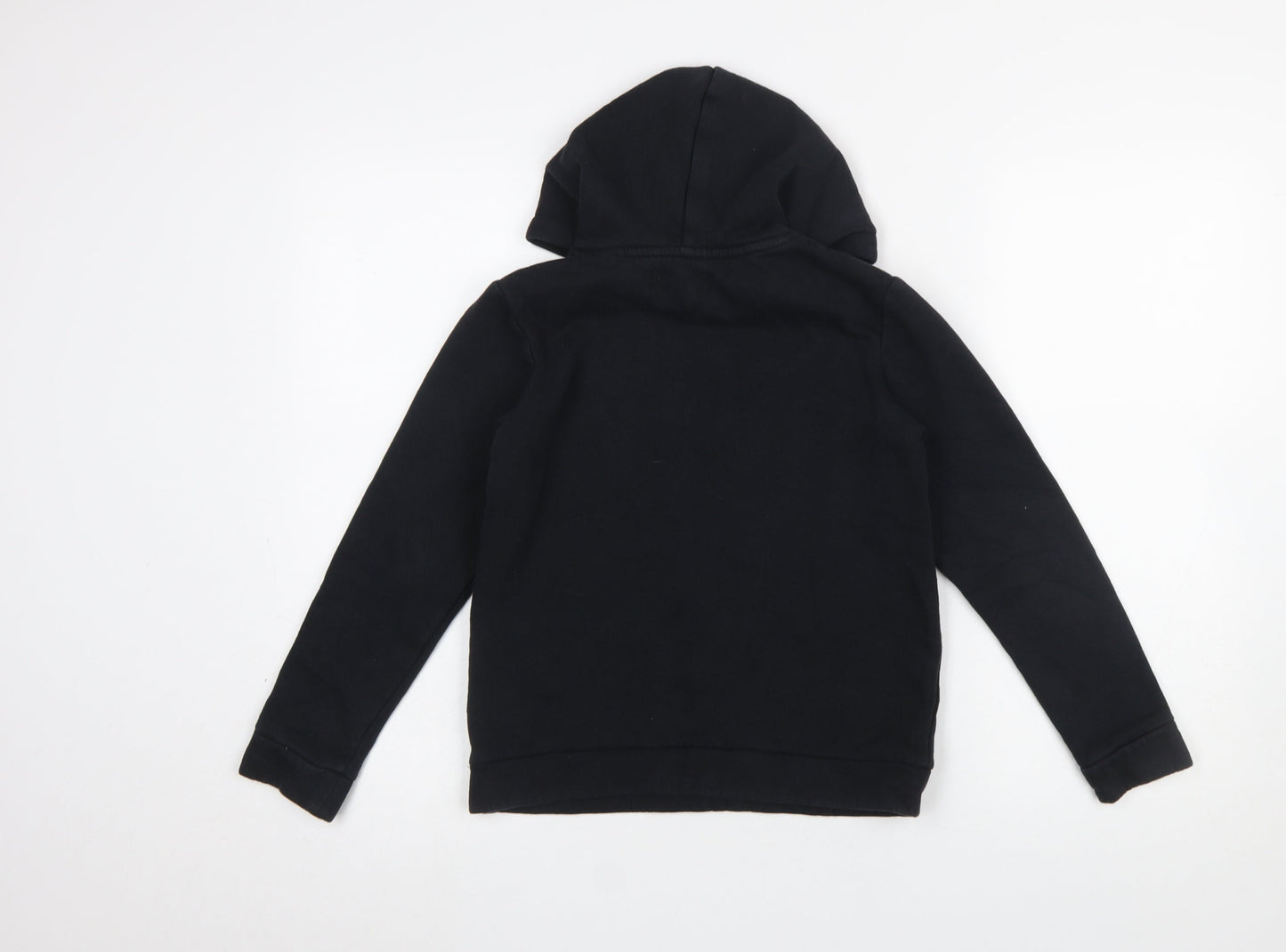 Jack & Jones Boys Black Pullover Hoodie 10 Years Cotton Blend Graphic Sweatshirt