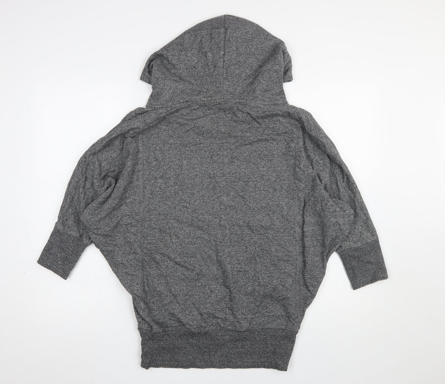 Diverse Womens Grey Small Batwing Pullover Hoodie