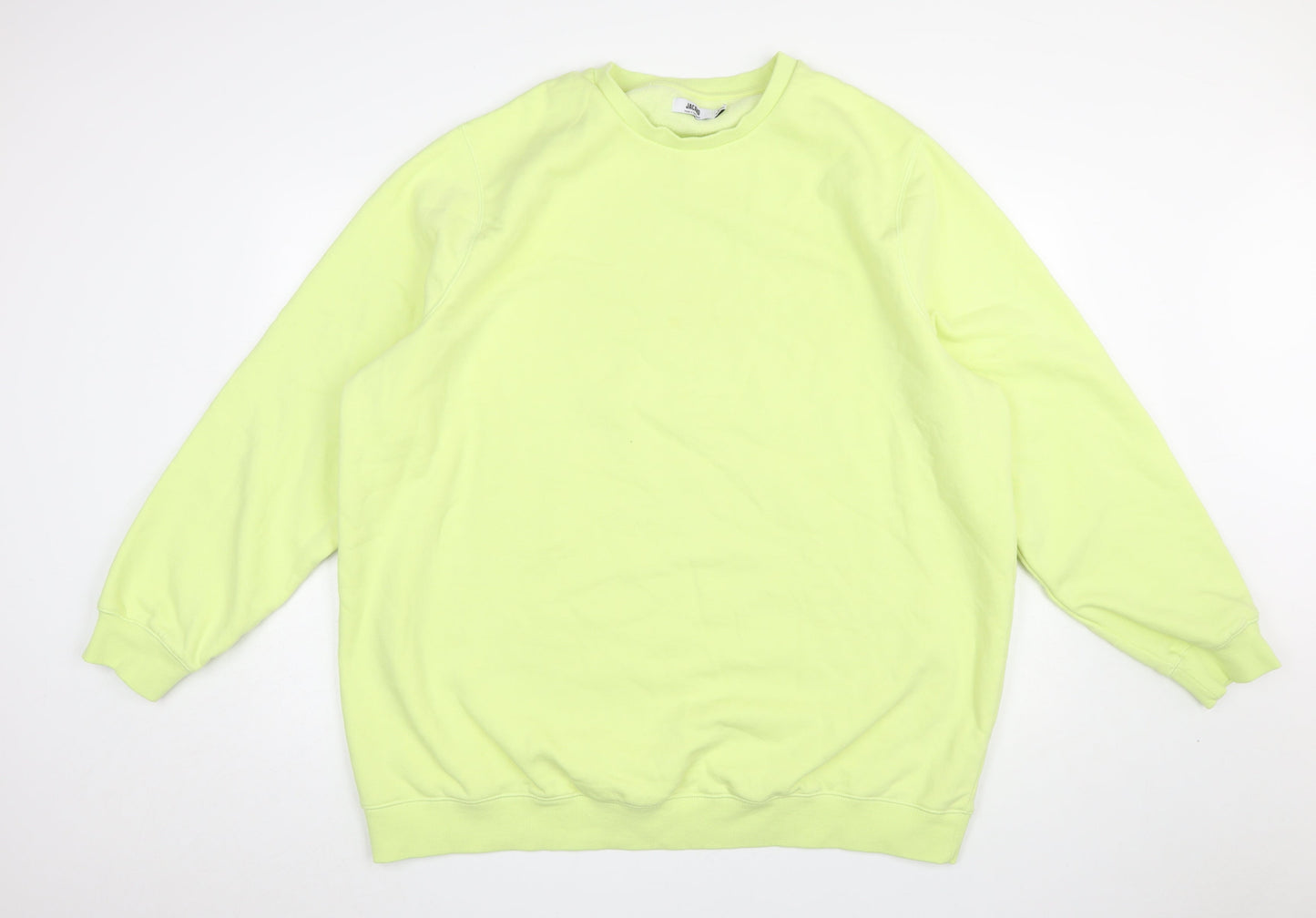 Jacamo Men's Yellow 3XL Crew Neck Pullover Sweatshirt