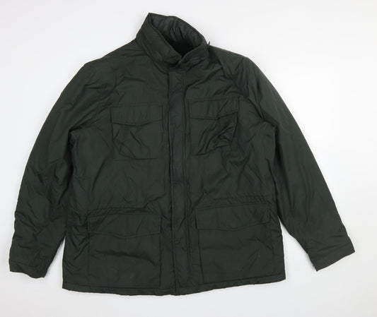 Marks and Spencer Men's Green XL Parka Jacket Water Resistant