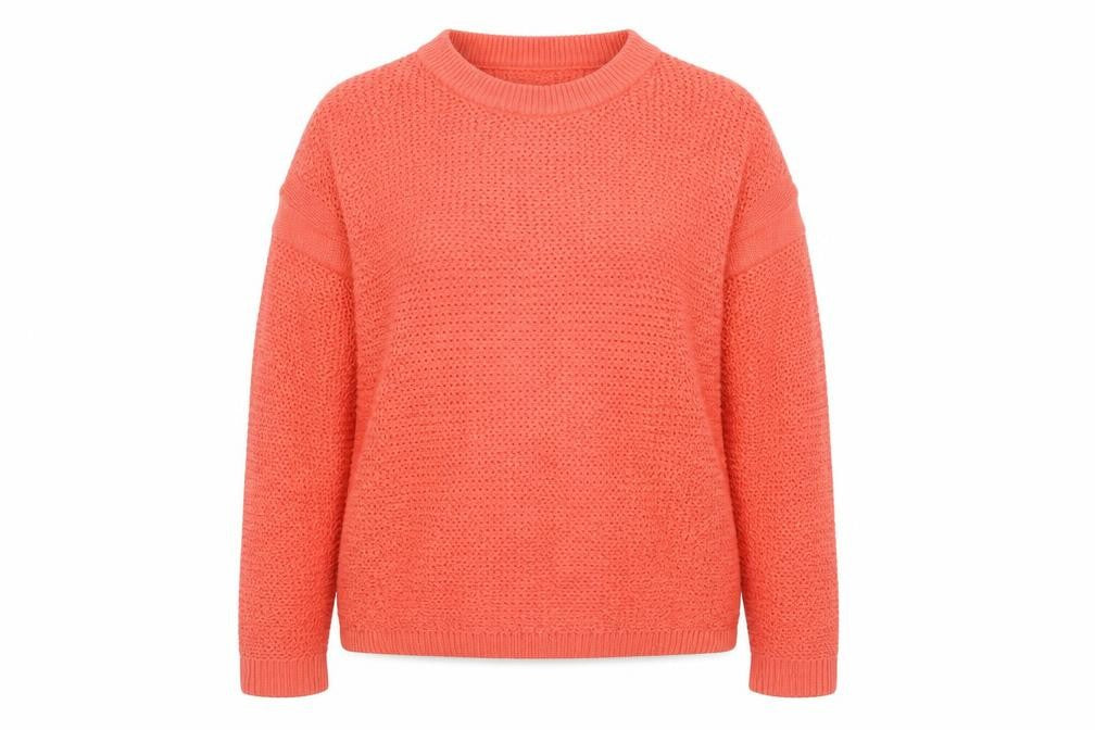 Marks & Spencer Womens Orange Cotton Knit Jumper Size M