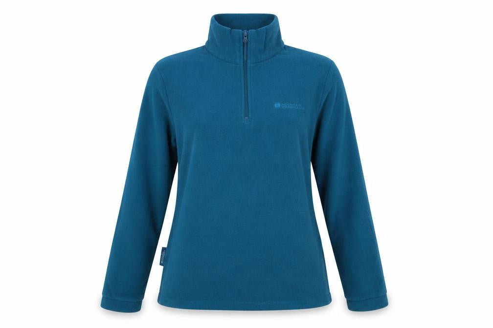 Mountain Warehouse Women Blue Size 8 Fleece 1/2 Zip Pullover Sweatshirt
