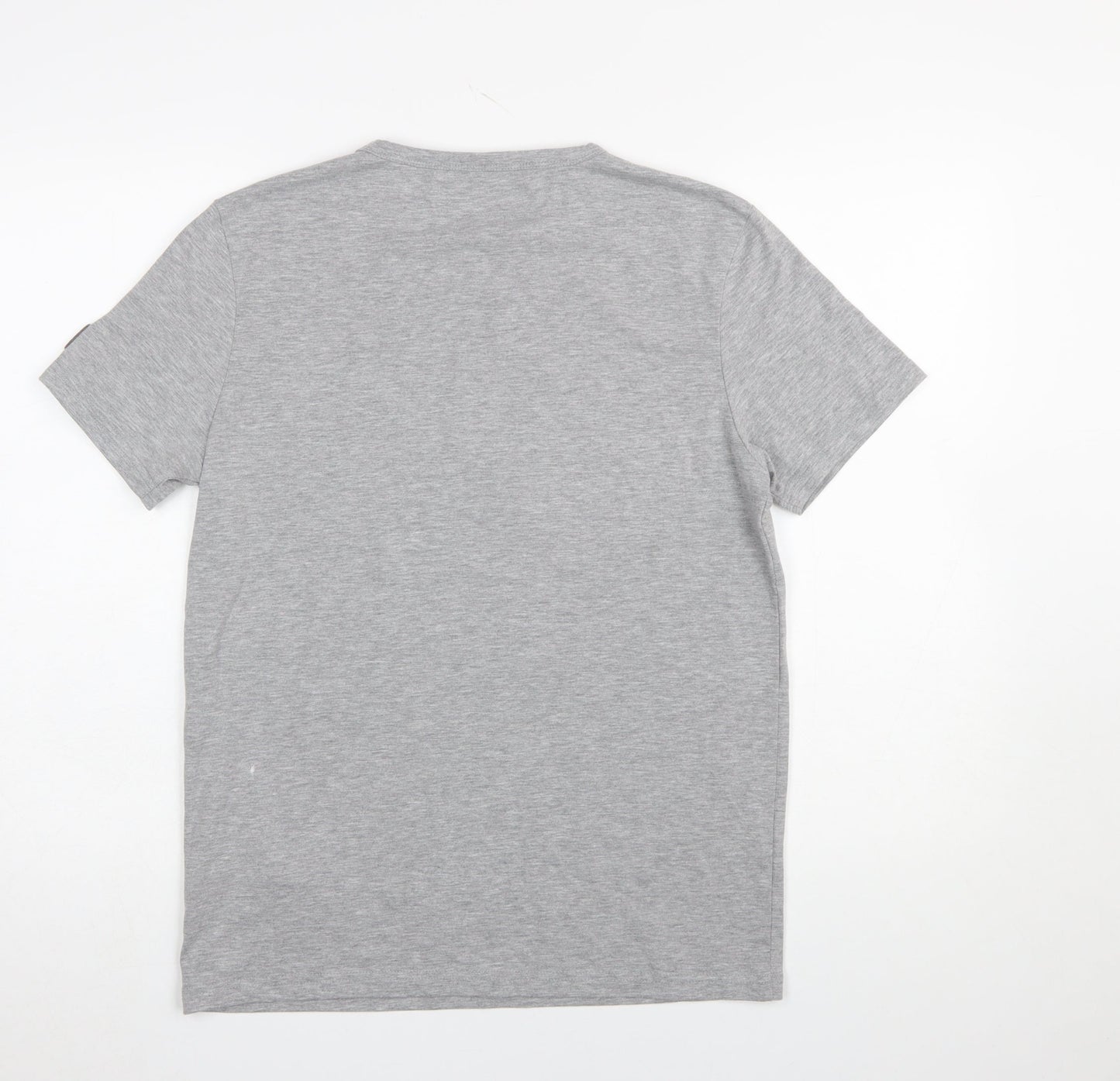 Born Rich Mens Grey Graphic Crew Neck Short Sleeve T-Shirt Size M