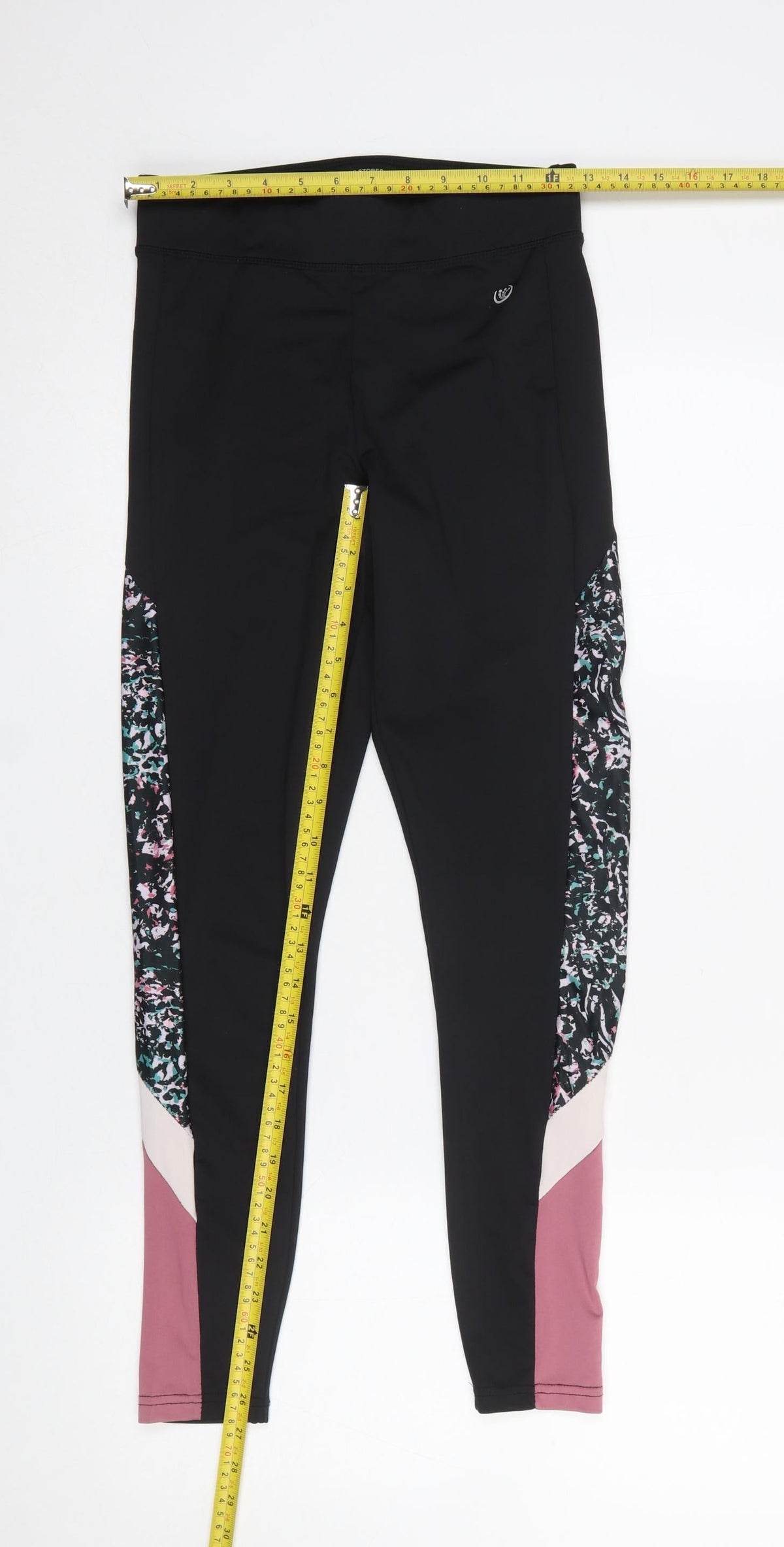 Dunnes Stores Women’s Black Colourblock Leggings Size S