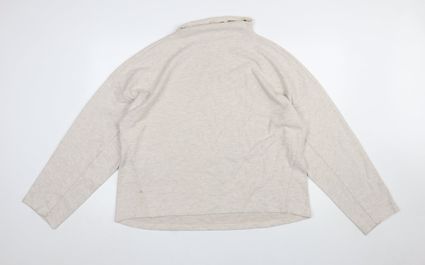 River Island Women Beige L Relaxed Fit Pullover Sweatshirt