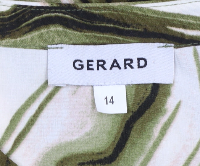 Gerard Womens Multicoloured Size 14 Long Sleeve Polyester Blouse