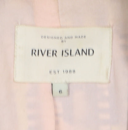 River Island Women's Multicoloured Blazer Jacket Size 6 Polyester Lined