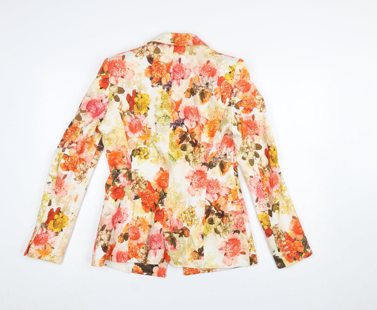 Zara Basic Women's Multicoloured Floral Blazer Jacket Size S