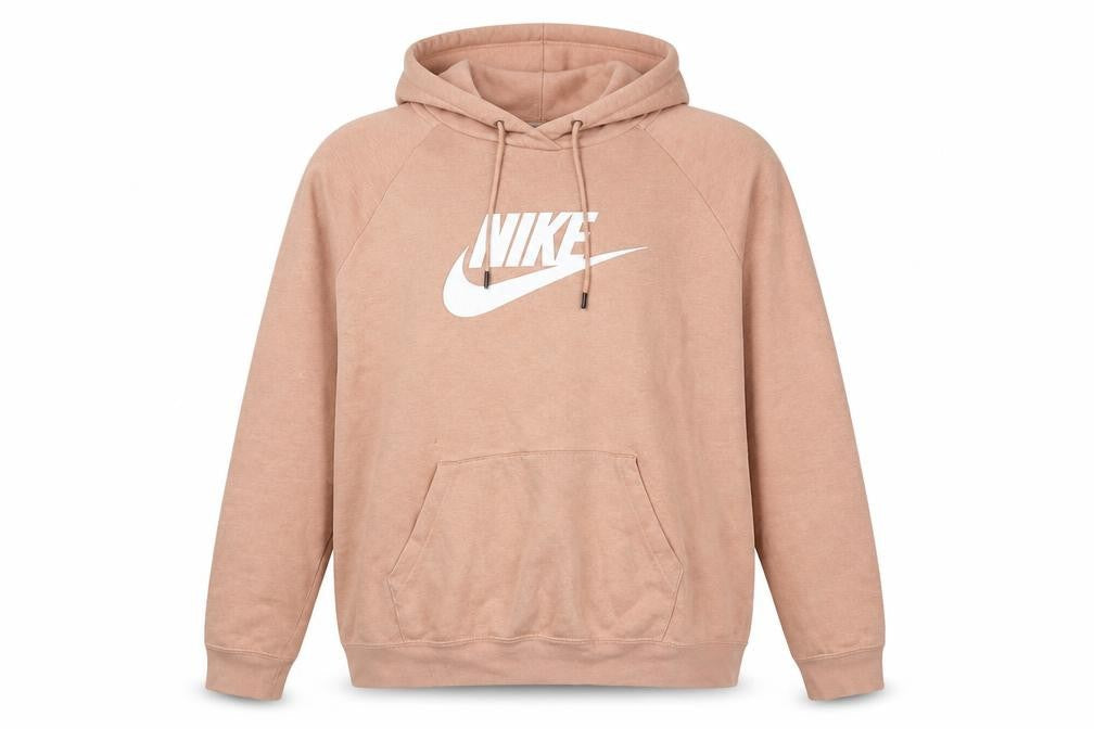 Nike Women’s Beige XL Pullover Hoodie Sweatshirt Cotton Blend