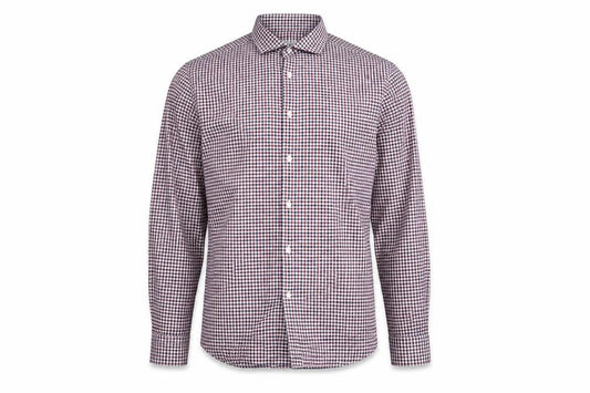 Caliban Men's Multicoloured Check Cotton Button-Up Shirt 16.5in