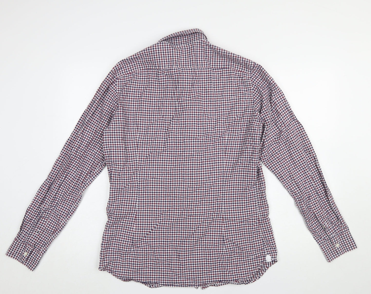 Caliban Men's Multicoloured Check Cotton Button-Up Shirt 16.5in