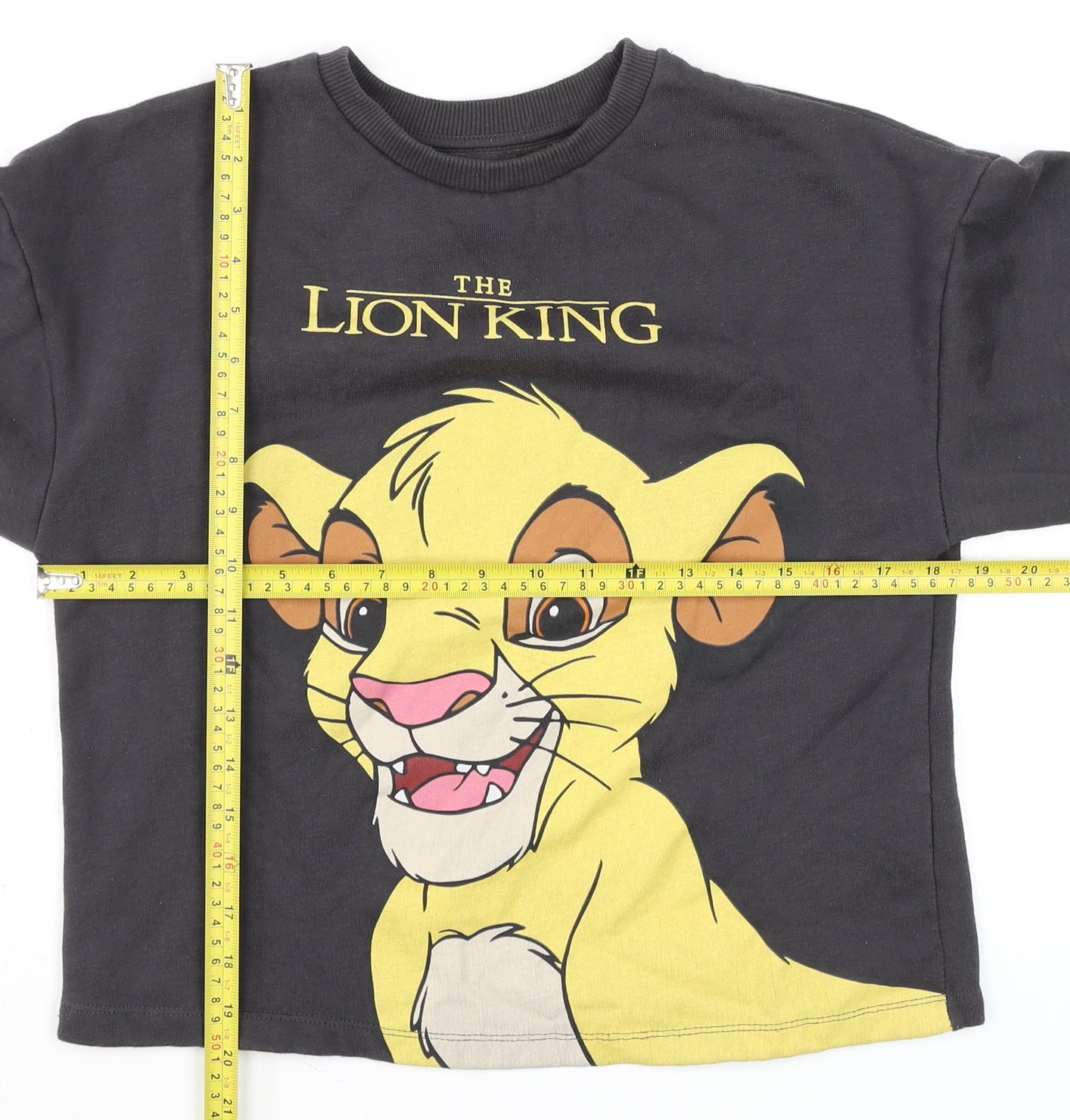 Pull&Bear Women’s Black The Lion King Sweatshirt Size S Cotton Disney Graphic