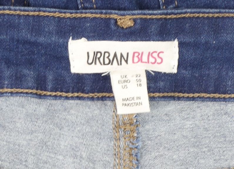 Urban Bliss Women's Blue Plus Size 22 Skinny Stretch Denim Jeans