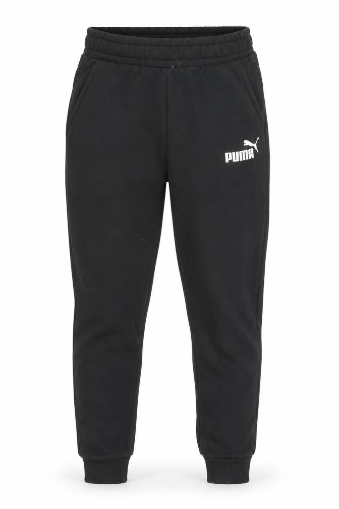 Puma Boys Black 11-12 Years Jogger Sweatpants Elastic Waist Tapered Fit