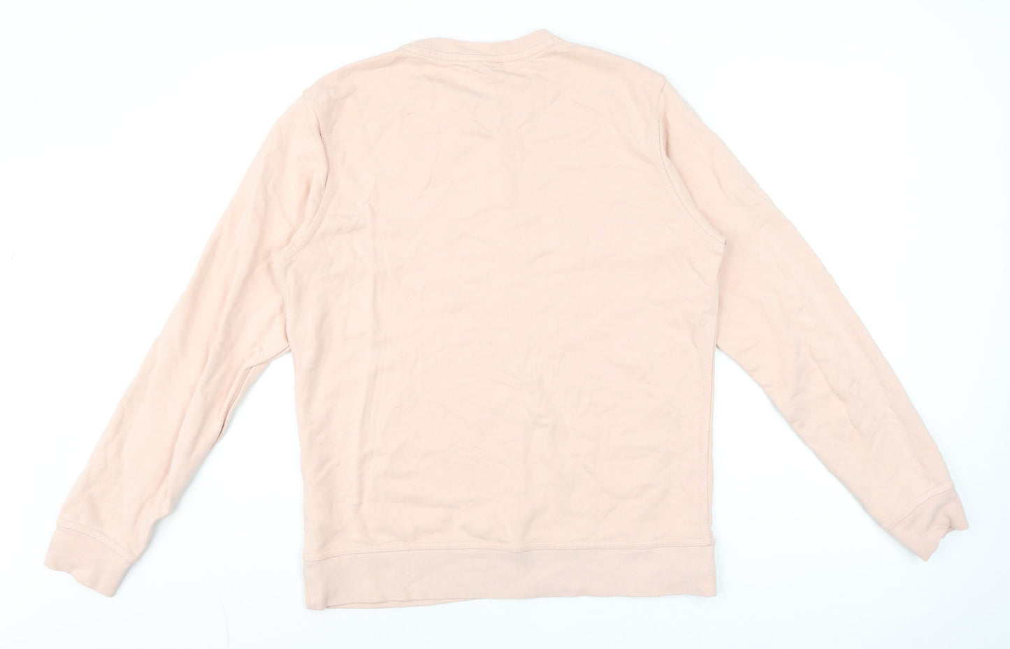 Nike Women Pink Crew Neck Pullover Sweatshirt Size M Cotton