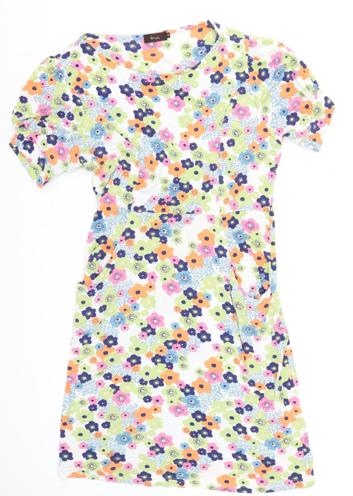 Amani Women’s Multicoloured Floral Bodycon Dress Size 4