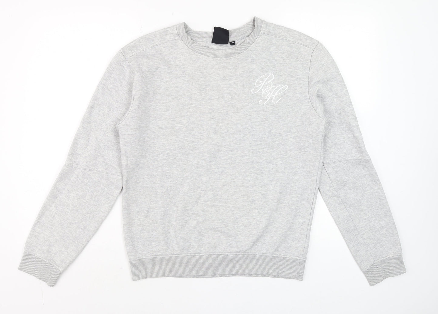 Beck & Hersey Men's Grey Pullover Crew Neck Jumper M