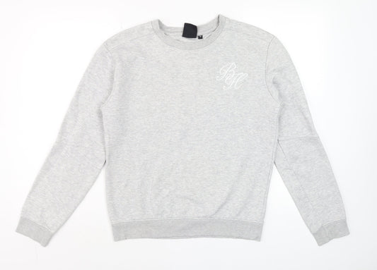 Beck & Hersey Men's Grey Pullover Crew Neck Jumper M