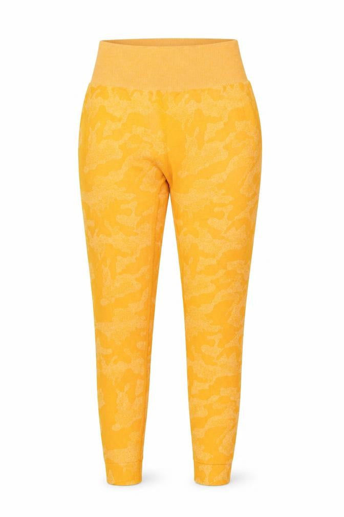 Lone Wolf Womens Yellow Camouflage Seamless Leggings M