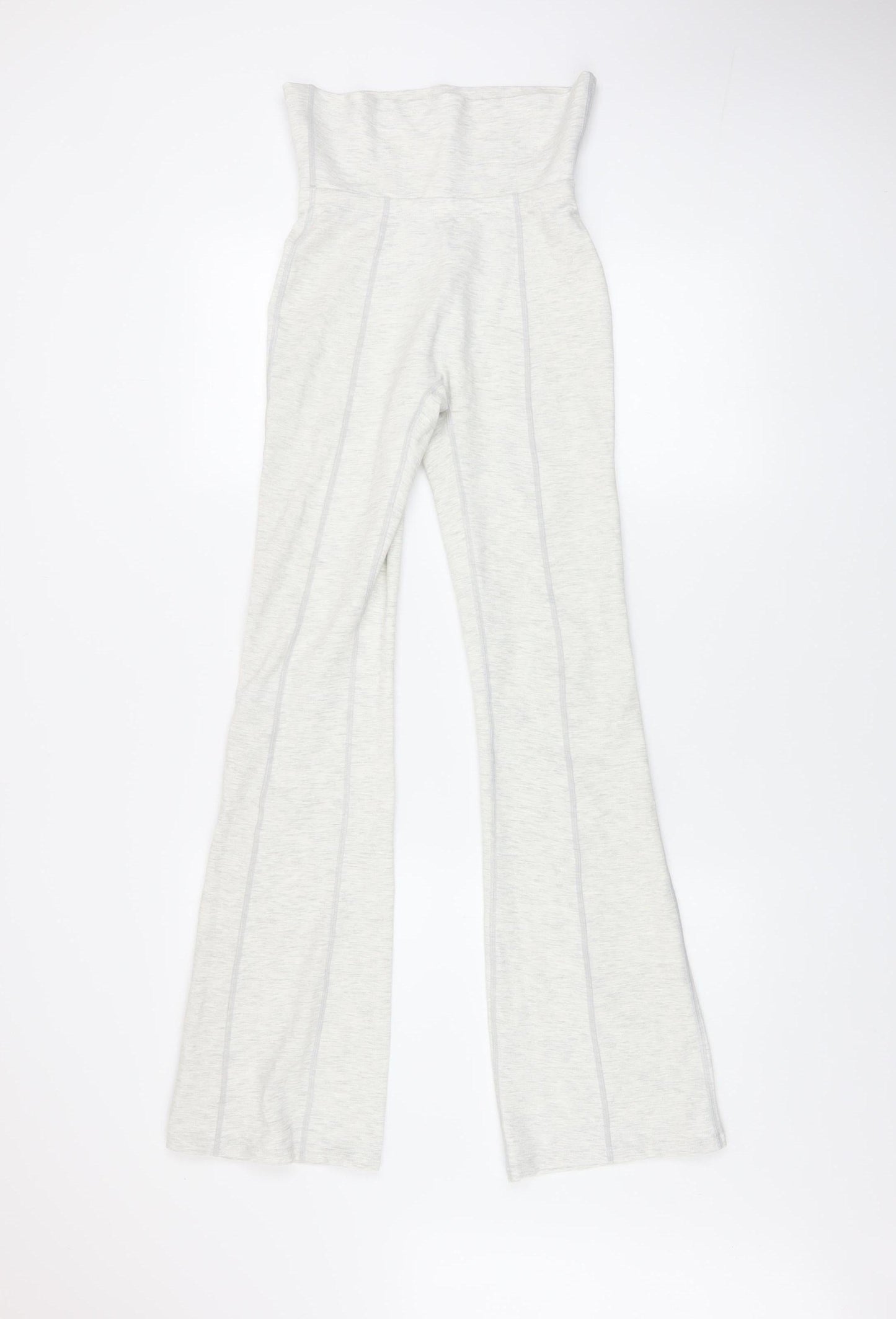 Boohoo Women’s Ivory High Rise Stretch Leggings Size S