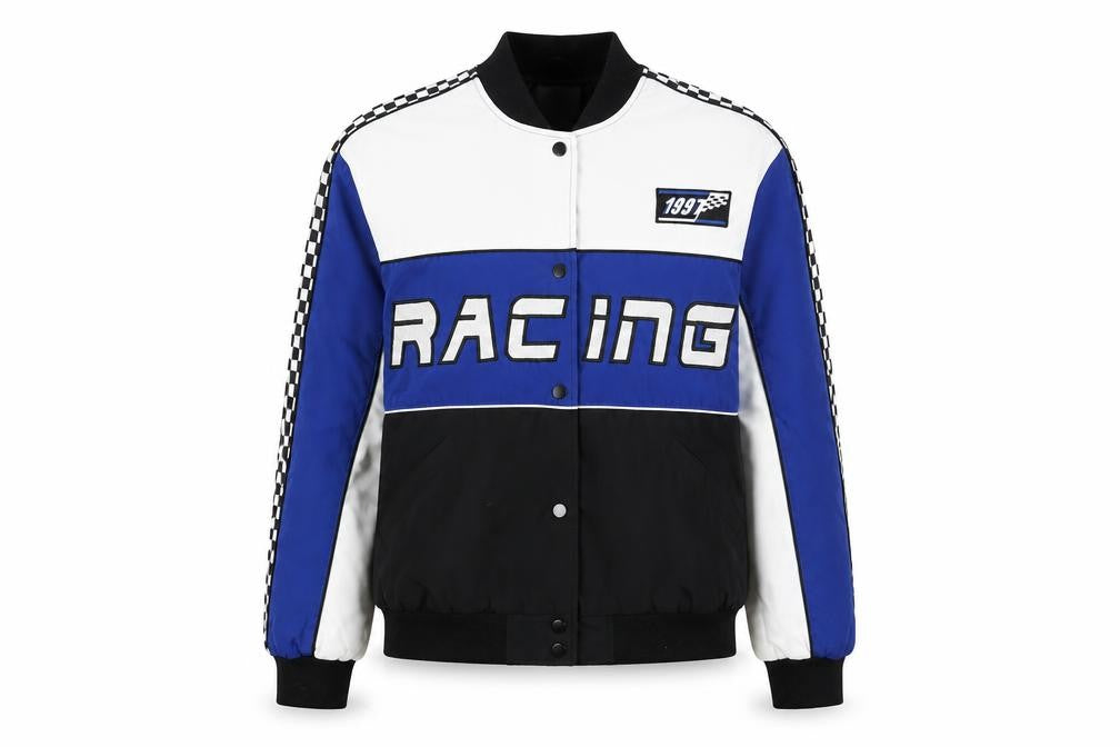 Primark Women’s Blue Racing Varsity Jacket XS Polyester