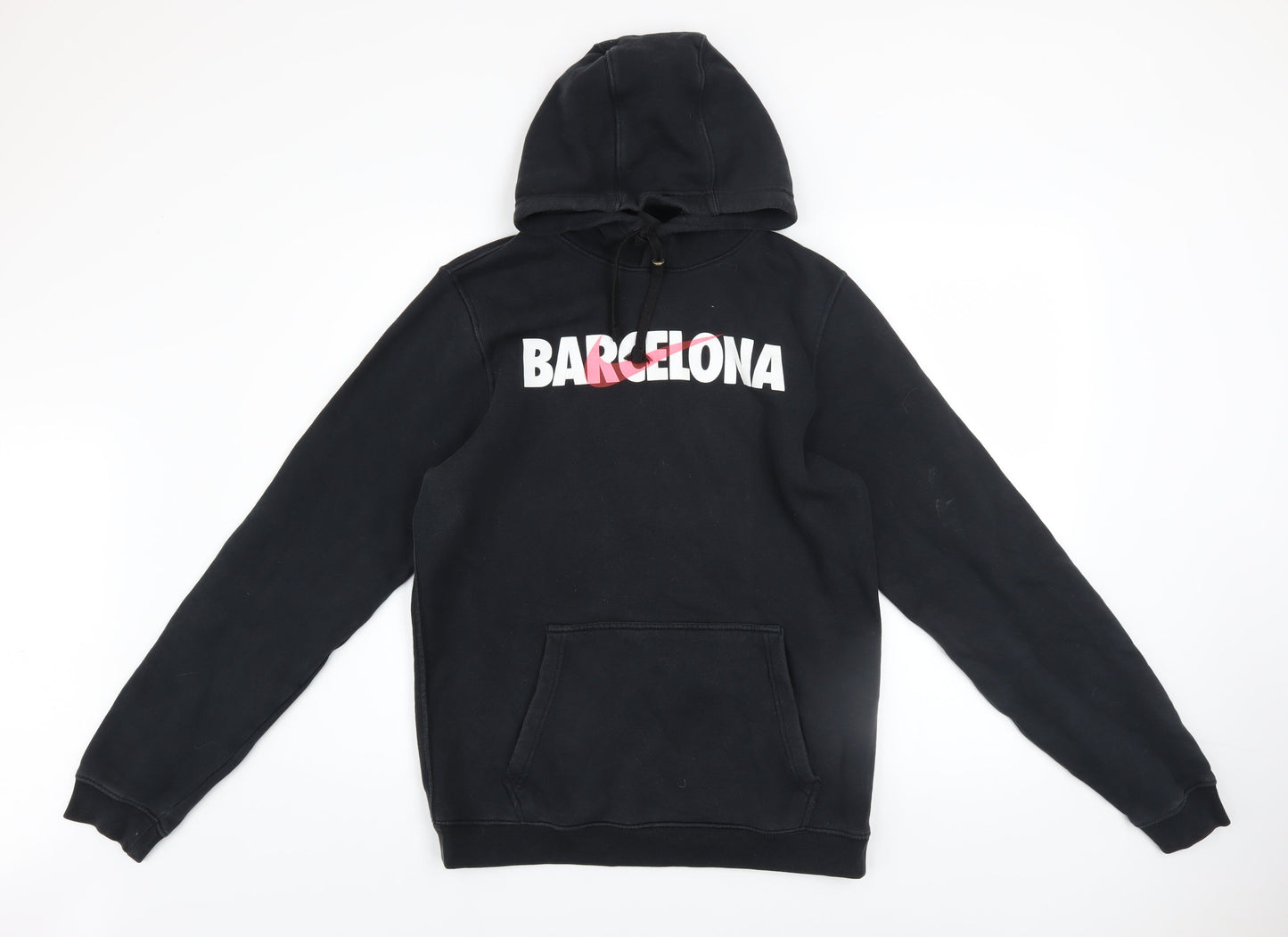 Nike Men's Black Barcelona Graphic Pullover Hoodie Size S